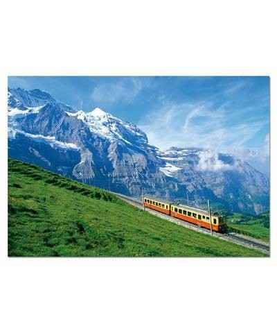 14116. Puzzle Educa 1000 piezas Tren Cerca del Macizo Junfrau