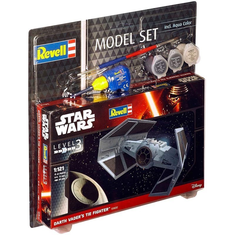 Revell 63602. Star Wars. Caza Tie Darth Vader + Pinturas. Escala 1/121