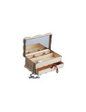 Joyero con Espejo y Cajón de Madera