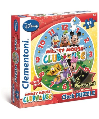 Puzzle Reloj 96 Piezas Mickey Mouse Fluor