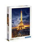 Clementoni 39514. Puzzle 1000 piezas Torre Eiffel Iluminada de Noche