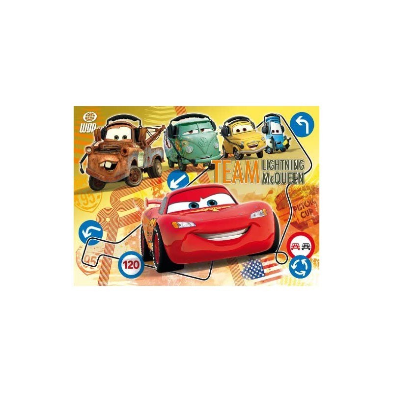 Puzzle 104 Piezas Equipo McQueen Cars 2