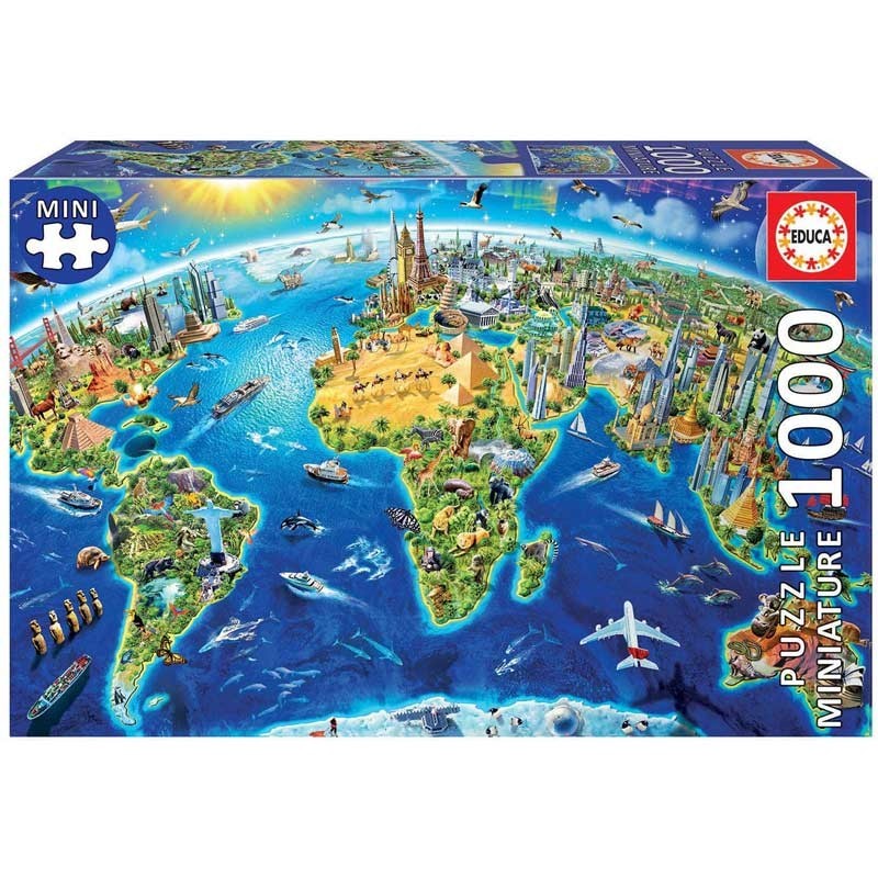 Puzzle 1000 Piezas Símbolos del Mundo Miniatura