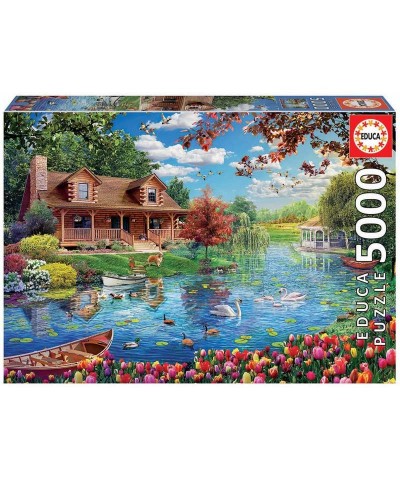 Puzzle 5000 Piezas Casita en el Lago