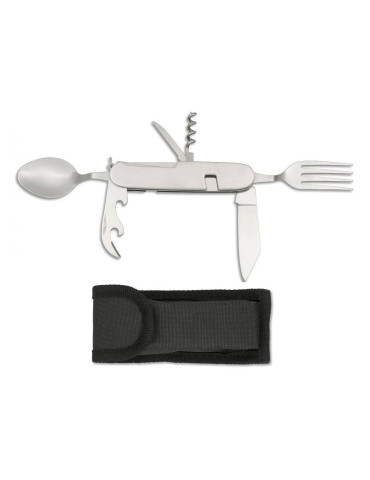 11021 Martínez. Navaja multiusos desmontable 7 usos Acero Inox