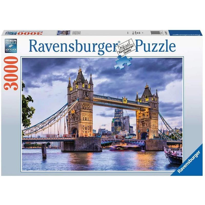 Ravensburger 16017. Puzzle 3000 Piezas Puente de Londres Anocheciendo