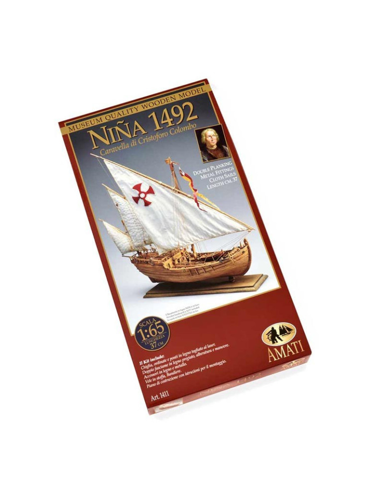 Amati 1411. Kit de Montaje. Carabela La Niña. Escala 1/65