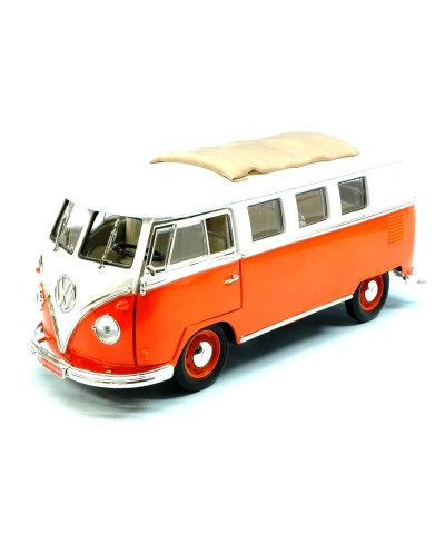 1/18 Volkswagen Microbus 1962 Naranja/Blanca