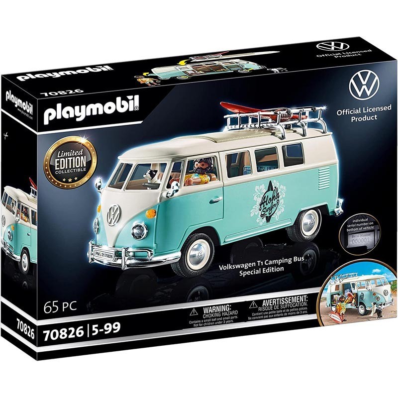 Playmobil 70826. Volkswagen T1 Camping Bus Azul Claro