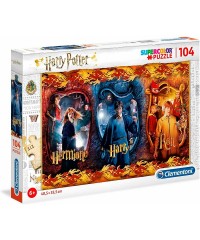 Puzzle 104 Piezas Harry Potter, Hermione y Ron