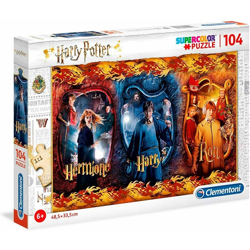 Puzzle 104 Piezas Harry Potter, Hermione y Ron