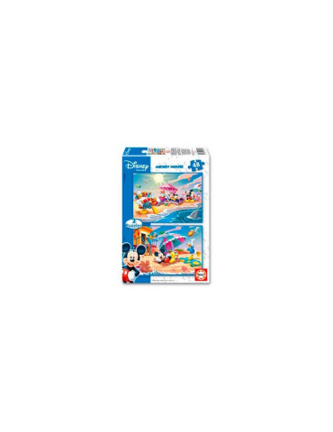 Puzzle 2x48 Piezas Mickey Mouse Sun & Surf