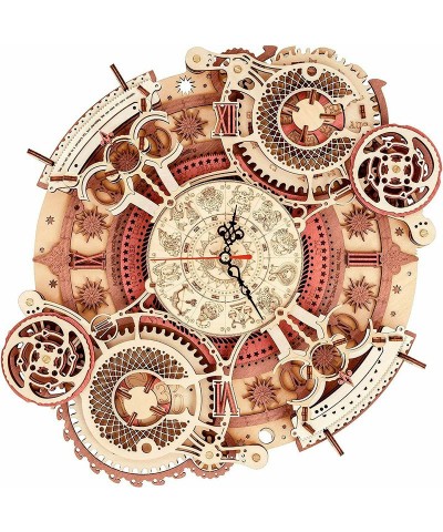 Puzzle de Madera 168 Piezas Reloj Pared Signos del Zodiaco