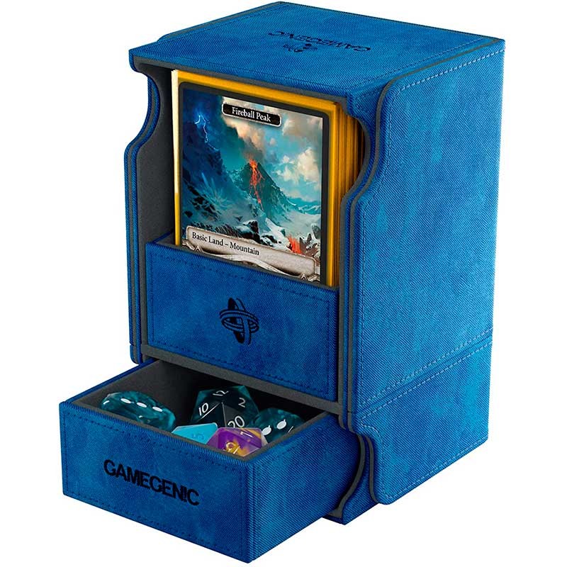 Gamegenic GGS20038M. Watchtower 100 +. Guarda Cartas y Dados Azul