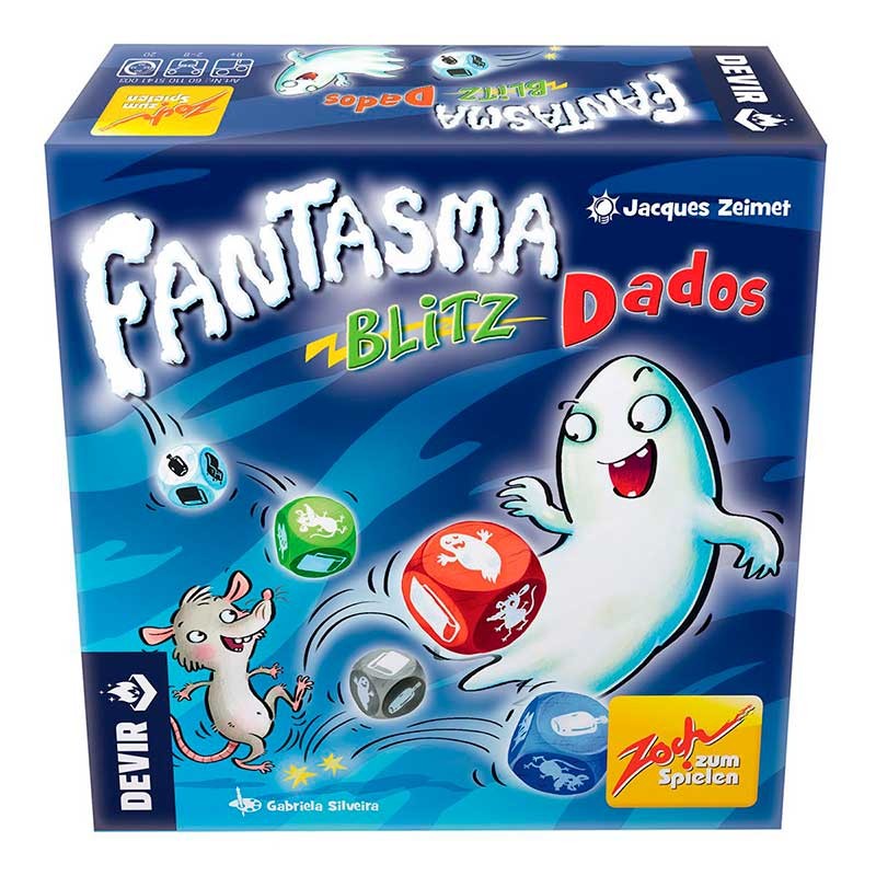 Devir BGBLITZDTR. Juego de Mesa Fantasma Blitz: Dados 2-8jug +8 años