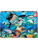 Educa 17647. Puzzle 500 Piezas. Selfie bajo el agua
