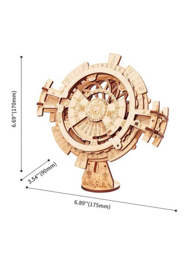 Robotime LK201. Puzzle 3D Calendario Perpetuo 52 Piezas