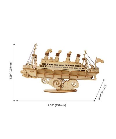 Robotime TG306. Puzzle 3D Crucero 145 Piezas