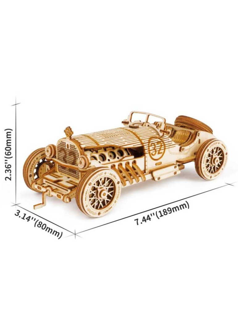Robotime MC401. Puzzle 3D Coche Grand Prix 220 Piezas