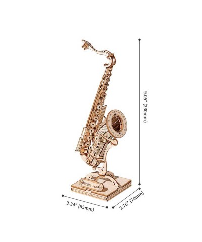 Robotime TG309. Puzzle 3D Saxofón 136 Piezas