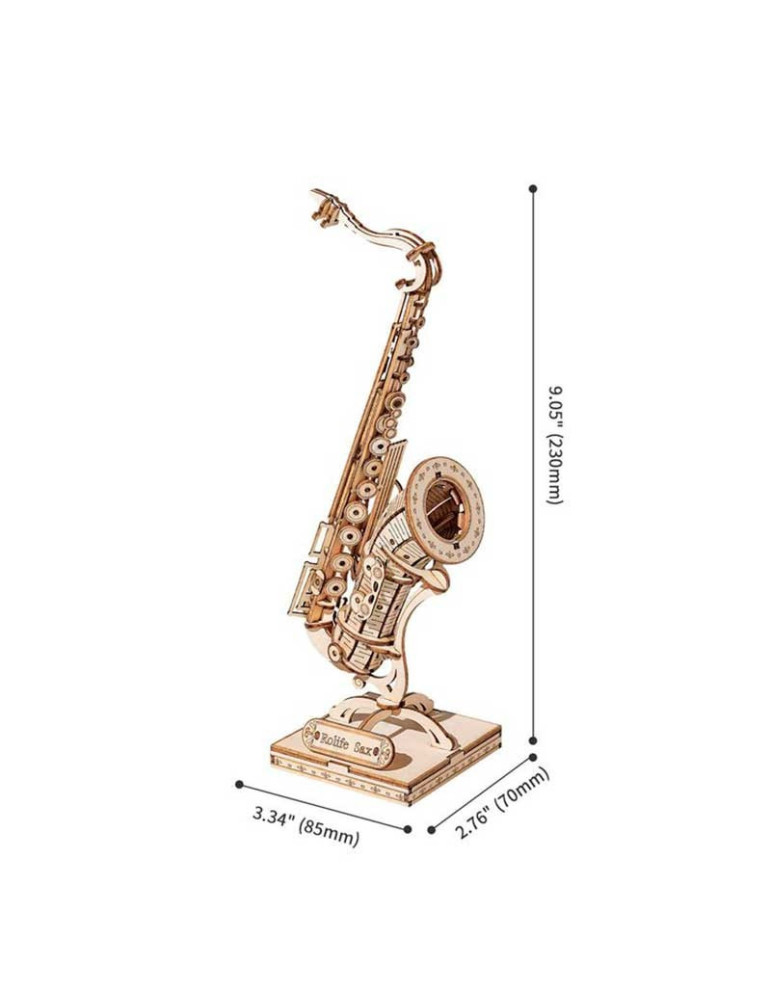 Robotime TG309. Puzzle 3D Saxofón 136 Piezas