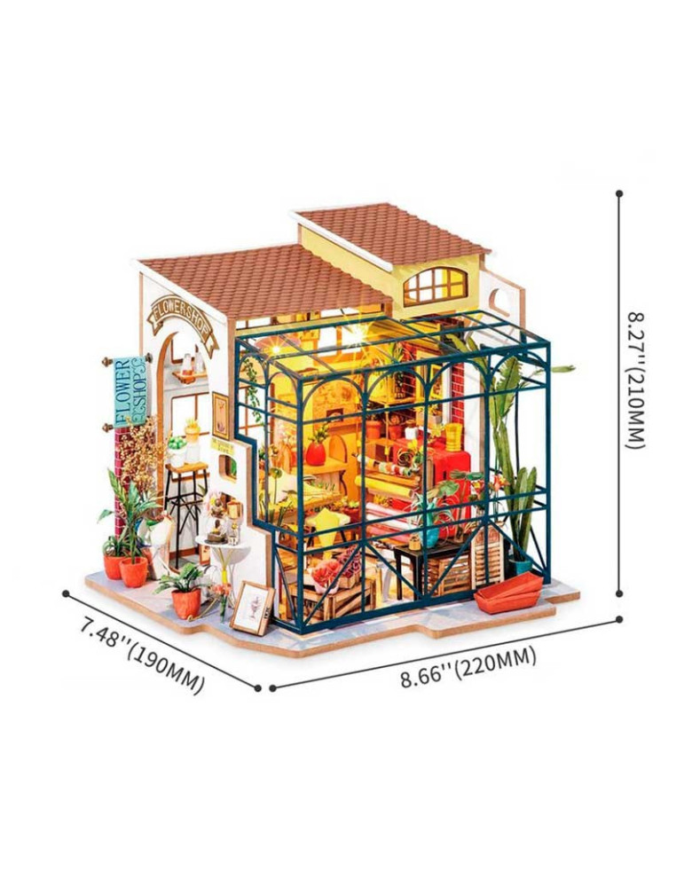 Robotime DG145. Tienda de Flores de Emily