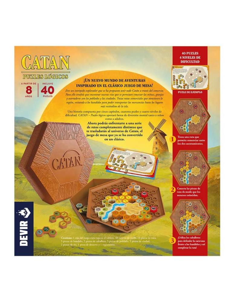 Devir BGCATPZSP. Catan: Puzzles Lógicos. 1 jug + 8 años