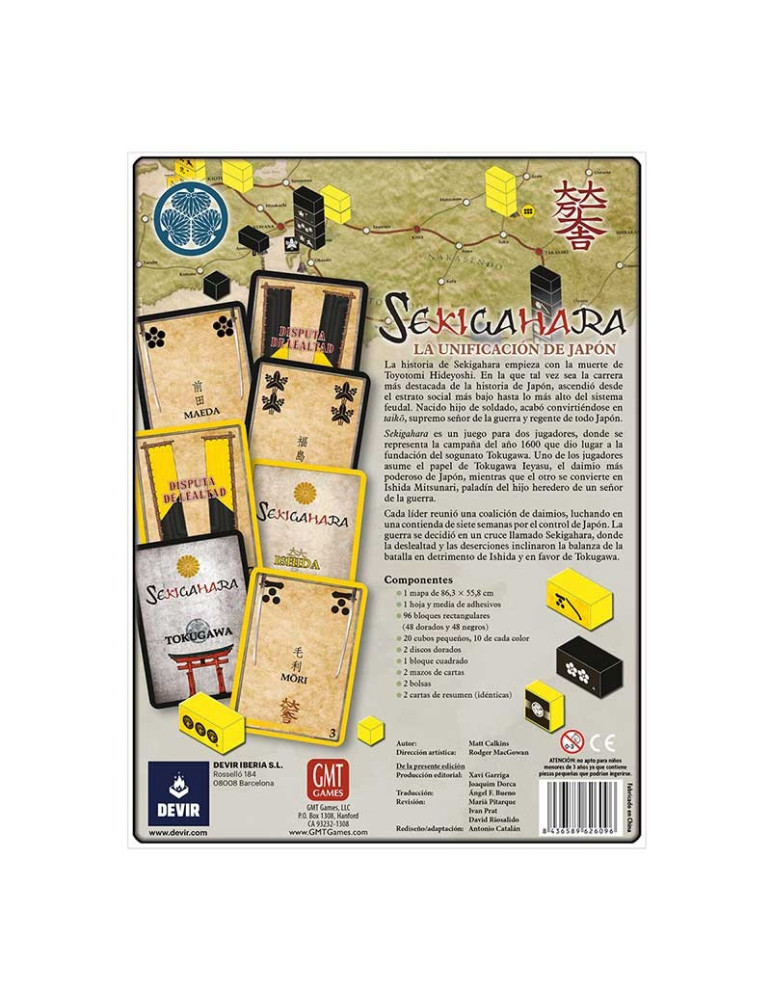 Juego de mesa Devir Sekigahara | Outletdelocio