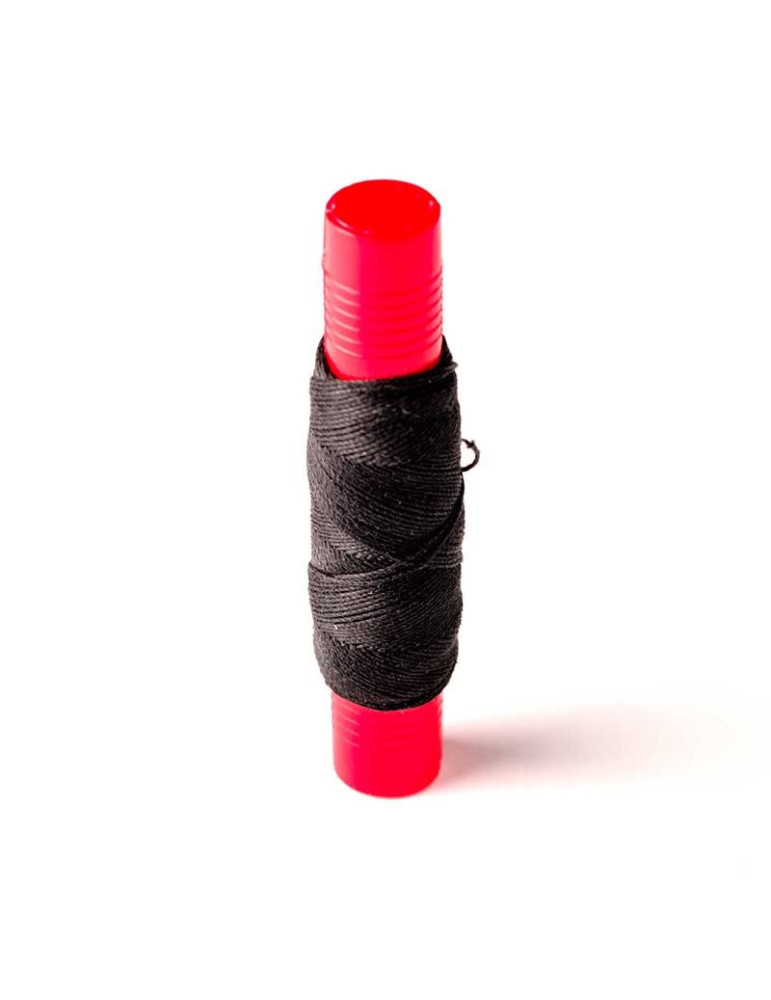 Madeja Hilo Algodón Negro 0.50mm 20m