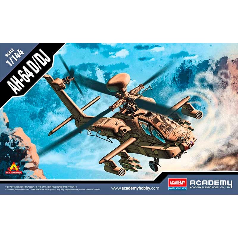 Academy 12625. 1/144 AH-64 D/DJ Apache