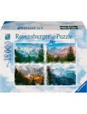 Puzzle 18000 Piezas 4 Estaciones Neuschwanstein