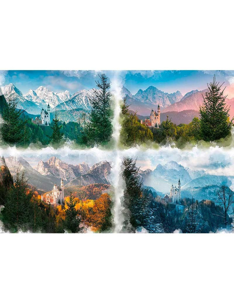 Puzzle 18000 Piezas 4 Estaciones Neuschwanstein