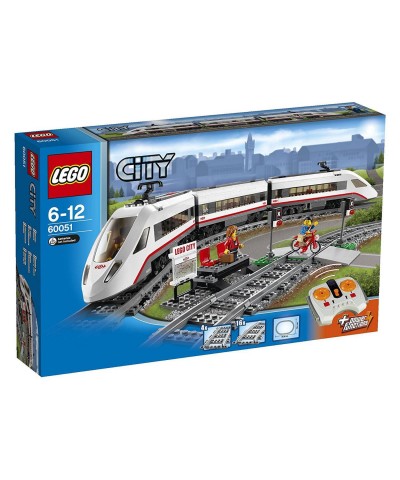 60051 Lego. Tren de pasajeros de alta velocidad 610 Piezas