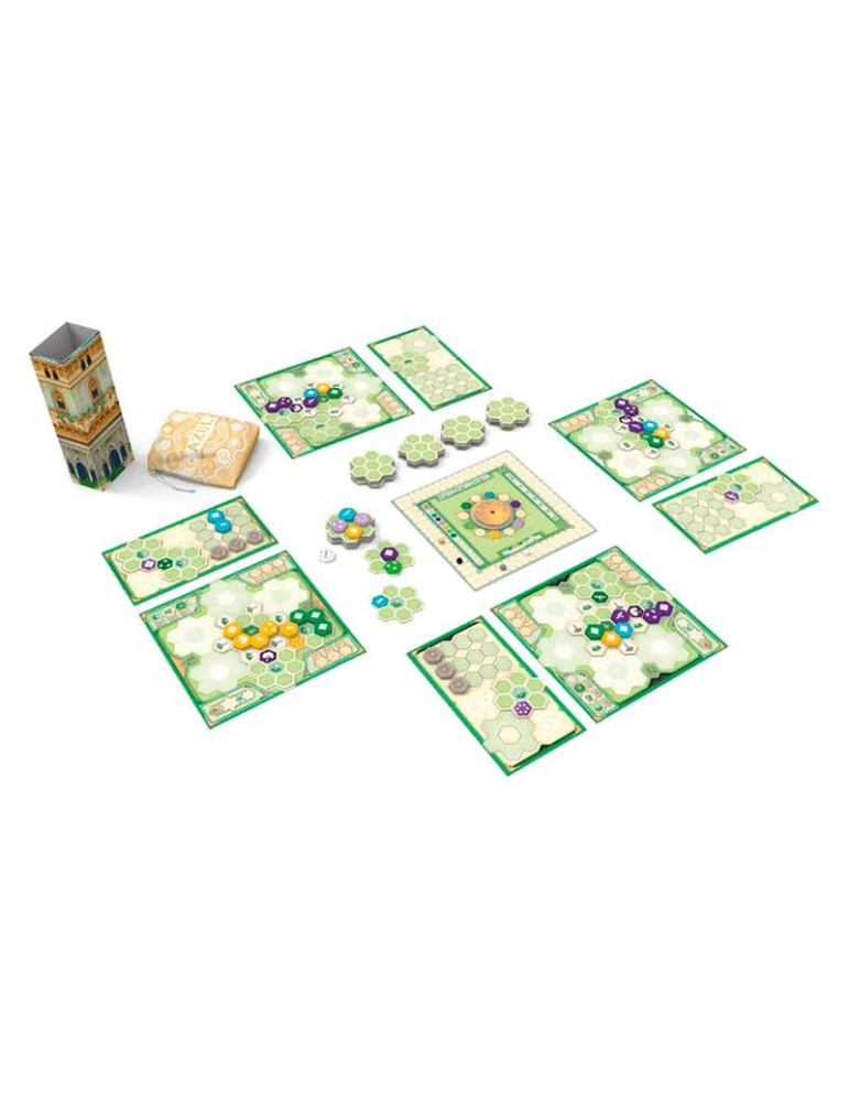 Asmodee NMG60090ES. Juego de mesa Azul: Jardín de la Reina