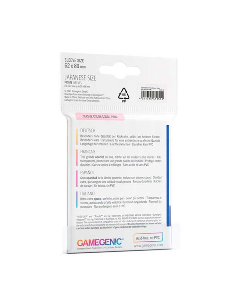 Juego de mesa Asmodee 60 Fundas Japonesas Azules 89x62mm