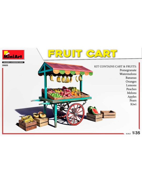Miniart 35625. 1/35 Carrito de Frutas