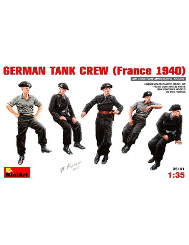 1/35 Tripulación Tanque Alemán - Francia 1940