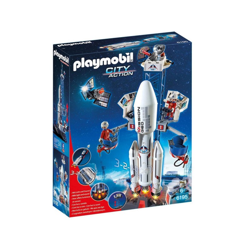 6195 Playmobil. Cohete con Plataforma de Lanzamiento