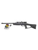 Carabina Perdigón Deltafox GT 3 Julios + Visor Outletdelocio 4x20. Calibre 5,5mm. + Balines.