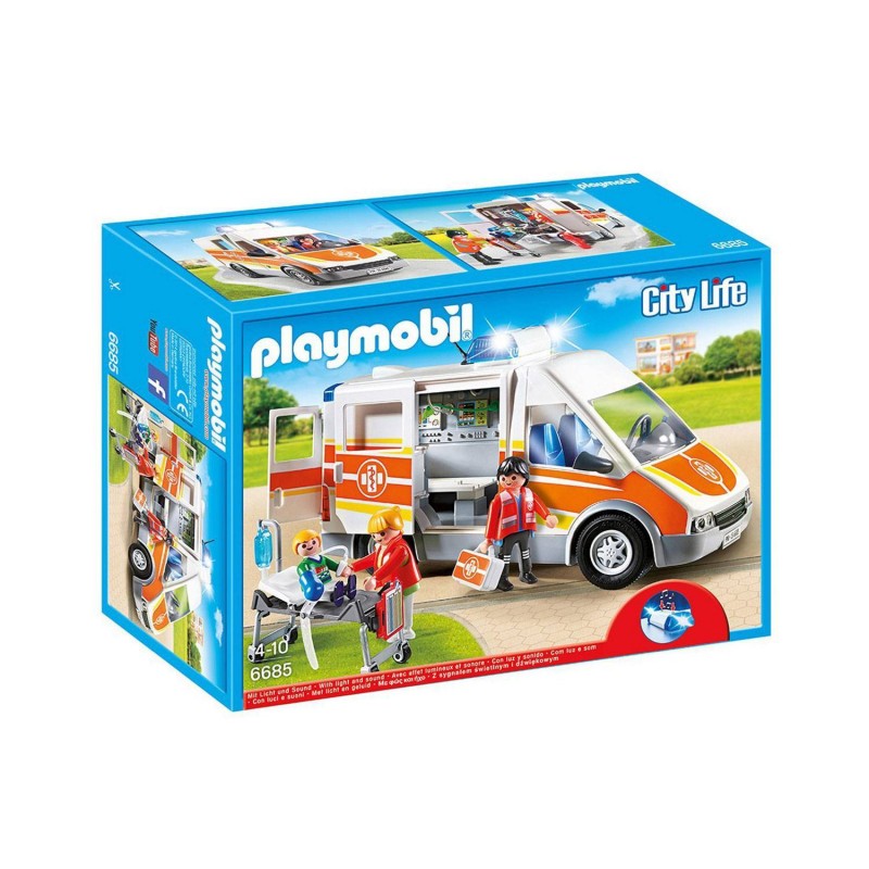 6685 Playmobil. Ambulancia con Luces y Sonido