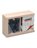 Fichas Ajedrez en Caja Madera Nº3. 6.5cm alto