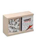 Juego de mesa Fichas Ajedrez en Caja Madera Nº4 7.5cm alto