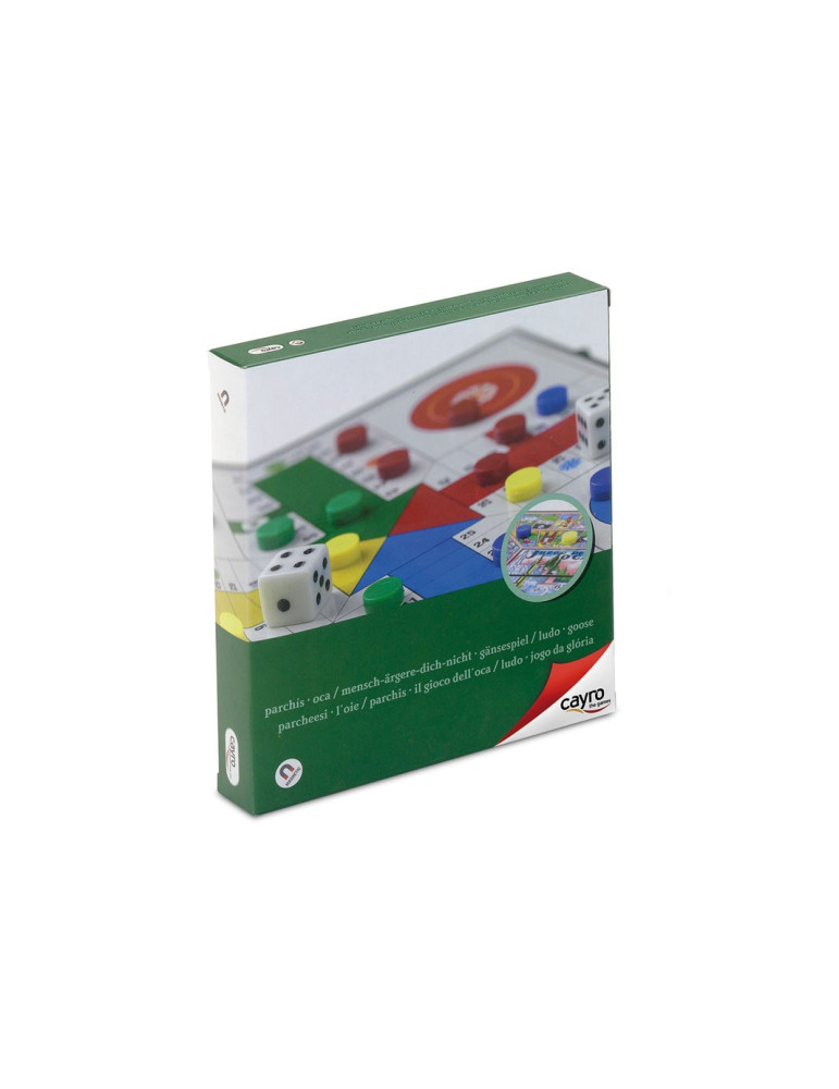Juego de mesa Tablero Parchis-Oca Magnetico Compartimento