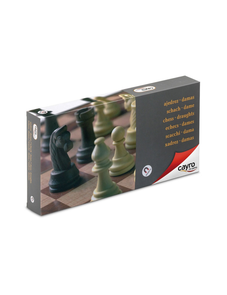 Juego de mesa Tablero Ajedrez-Damas Magnético Grande