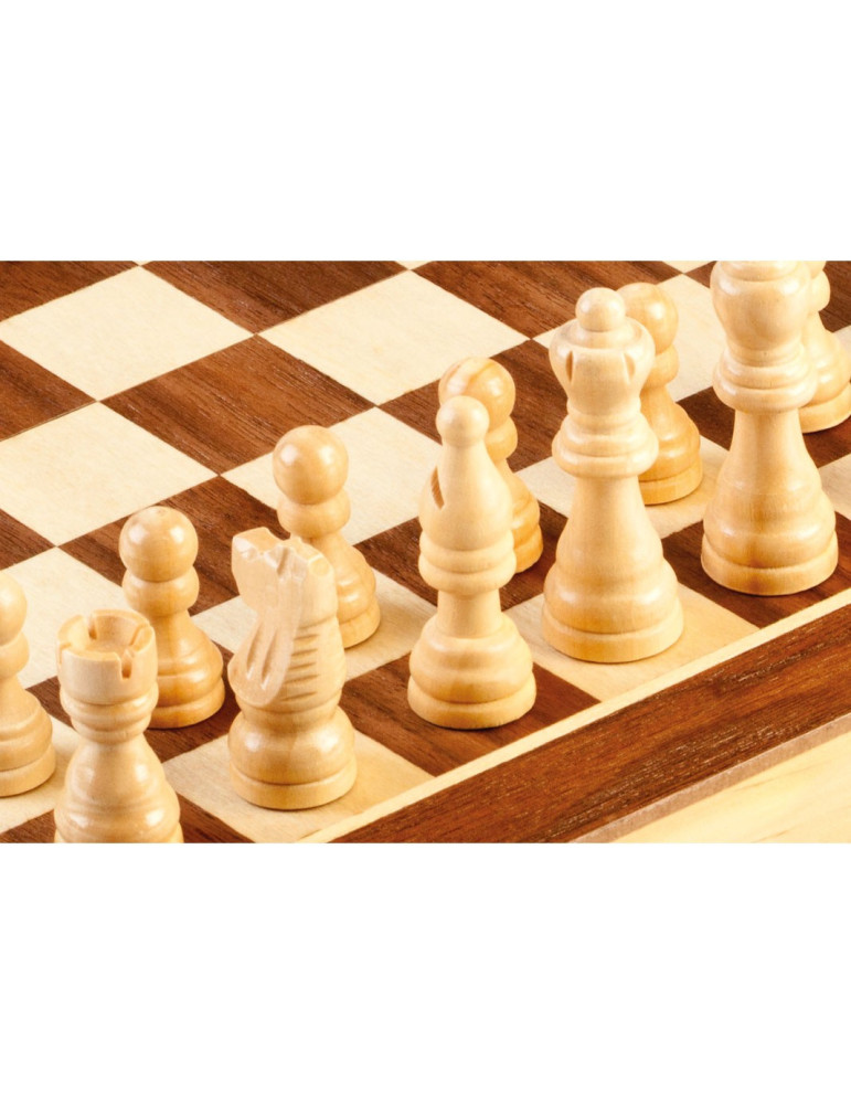 Juego de mesa Tablero Ajedrez Magnético Marqueteria Grande