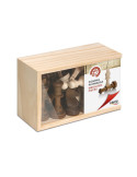 Juego de mesa Fichas Ajedrez Grandes de Madera Natural 9cm