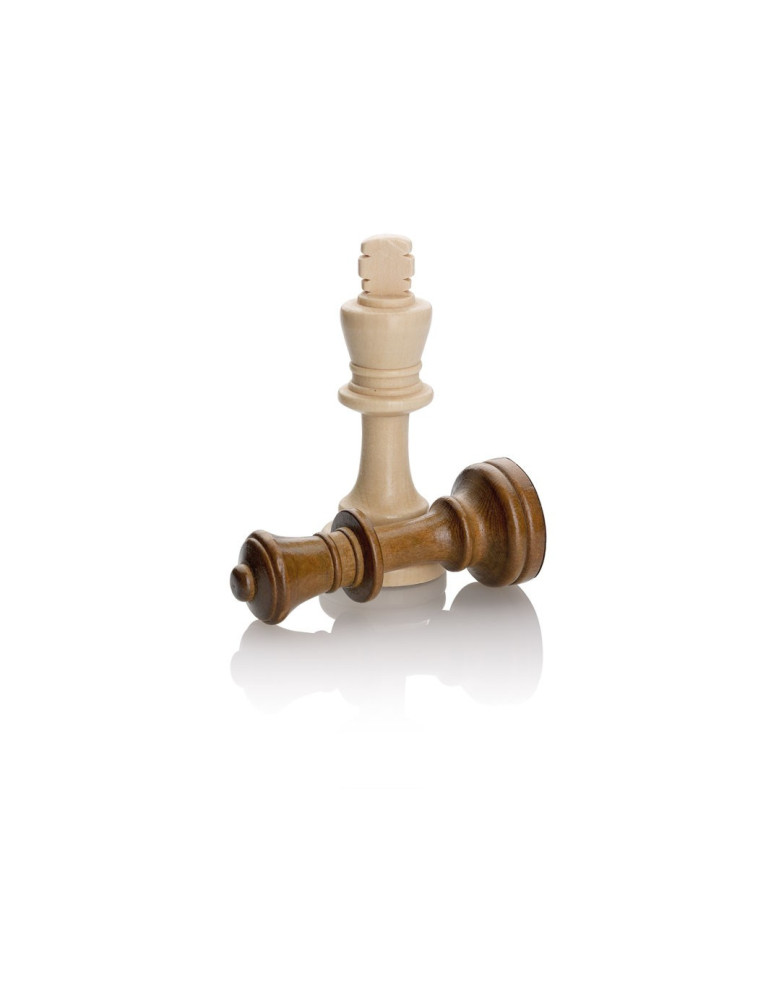 Juego de mesa Fichas Ajedrez Grandes de Madera Natural 9cm