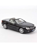 Coche 1/18 Mercedes Benz SL500 2003. Negro