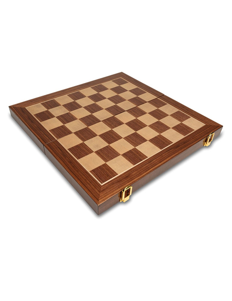 Juego Ajedrez Marqueteria Grande Plegable 41x41cm Madera