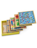 Set 30 Juegos Clasicos en madera. Caja Madera